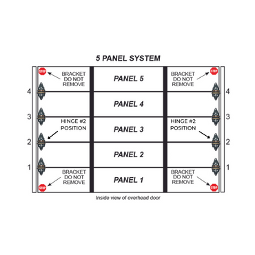 Garage Steel Replacement Hinge - #2 - Garage and Sliding Door Hardware