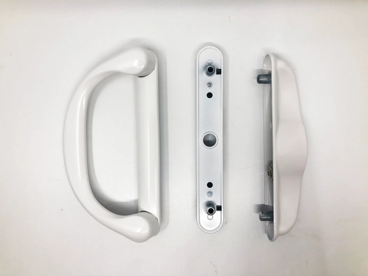 Sliding Patio Glass Door Keyed Mortise Style Handle Set + 4-15/16" Hole Spacing for Doors up to 1-3/8" Thick - Garage and Sliding Door Hardware