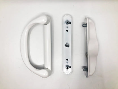 Sliding Patio Glass Door Keyed Mortise Style Handle Set + 4-15/16" Hole Spacing for Doors up to 1-3/8" Thick - Garage and Sliding Door Hardware