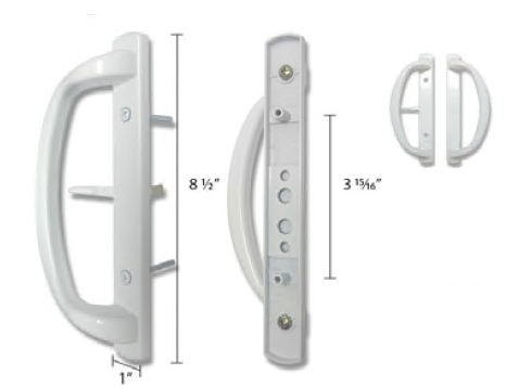 Sliding Patio Glass Door with 3-15/16" Hole Spacing (DH-599)