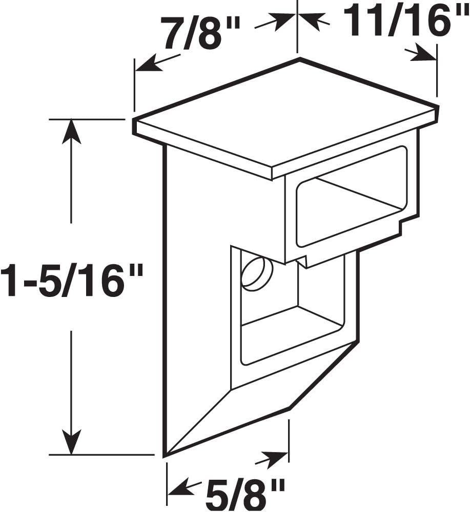 Prime-Line H 3838 1-5/16 In. White Plastic Window Channel Balance Sash Cams (15 Pack)