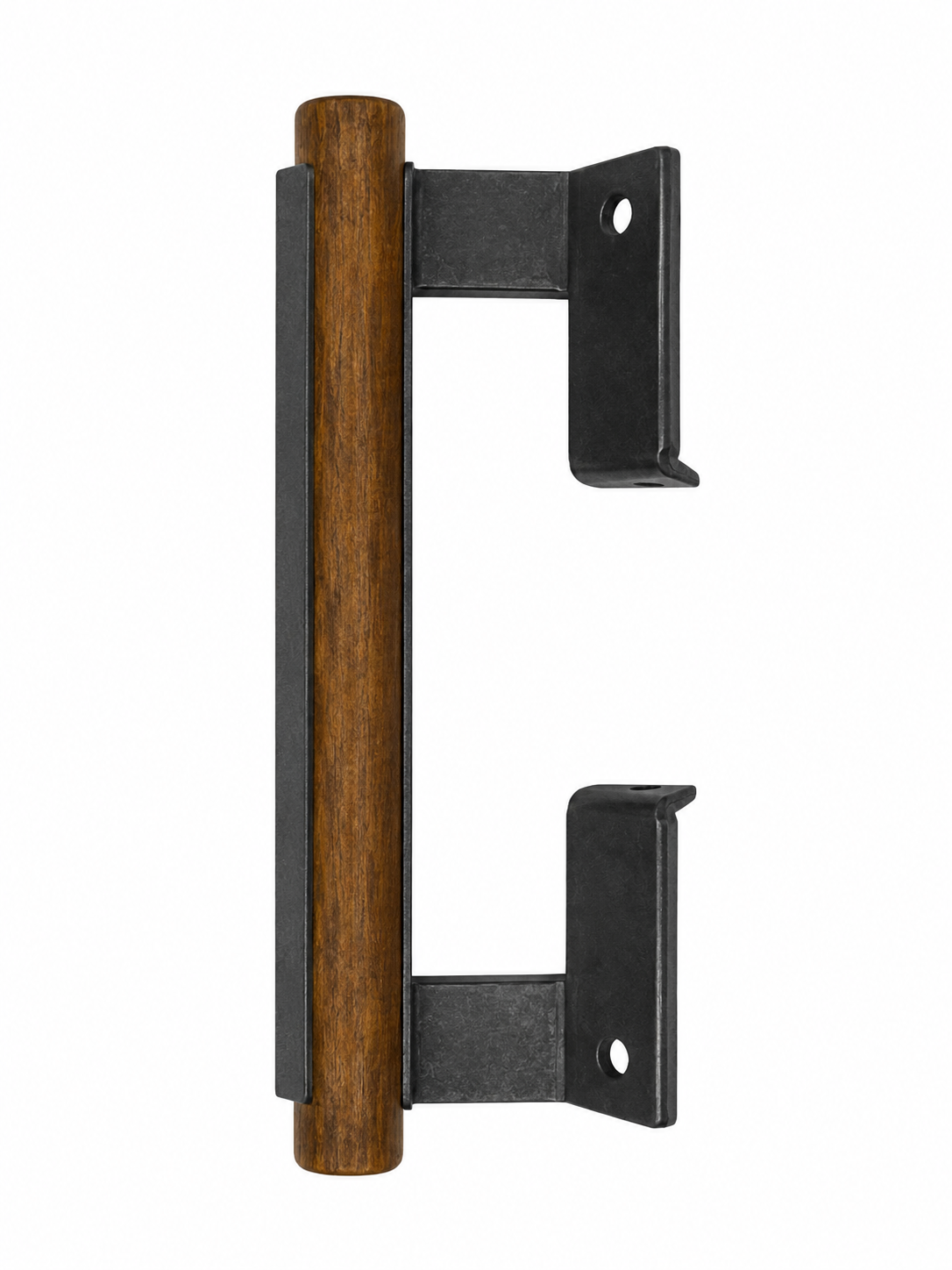 (DH-558-BLACK) Adams Rite Sliding Door Handle, 6-1/4" Hole Space- Black