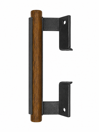 (DH-558-BLACK) Adams Rite Sliding Door Handle, 6-1/4" Hole Space- Black