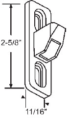 Sliding Patio Glass Door Keeper - KEEPER-12-214 (1 Count) - Garage and Sliding Door Hardware