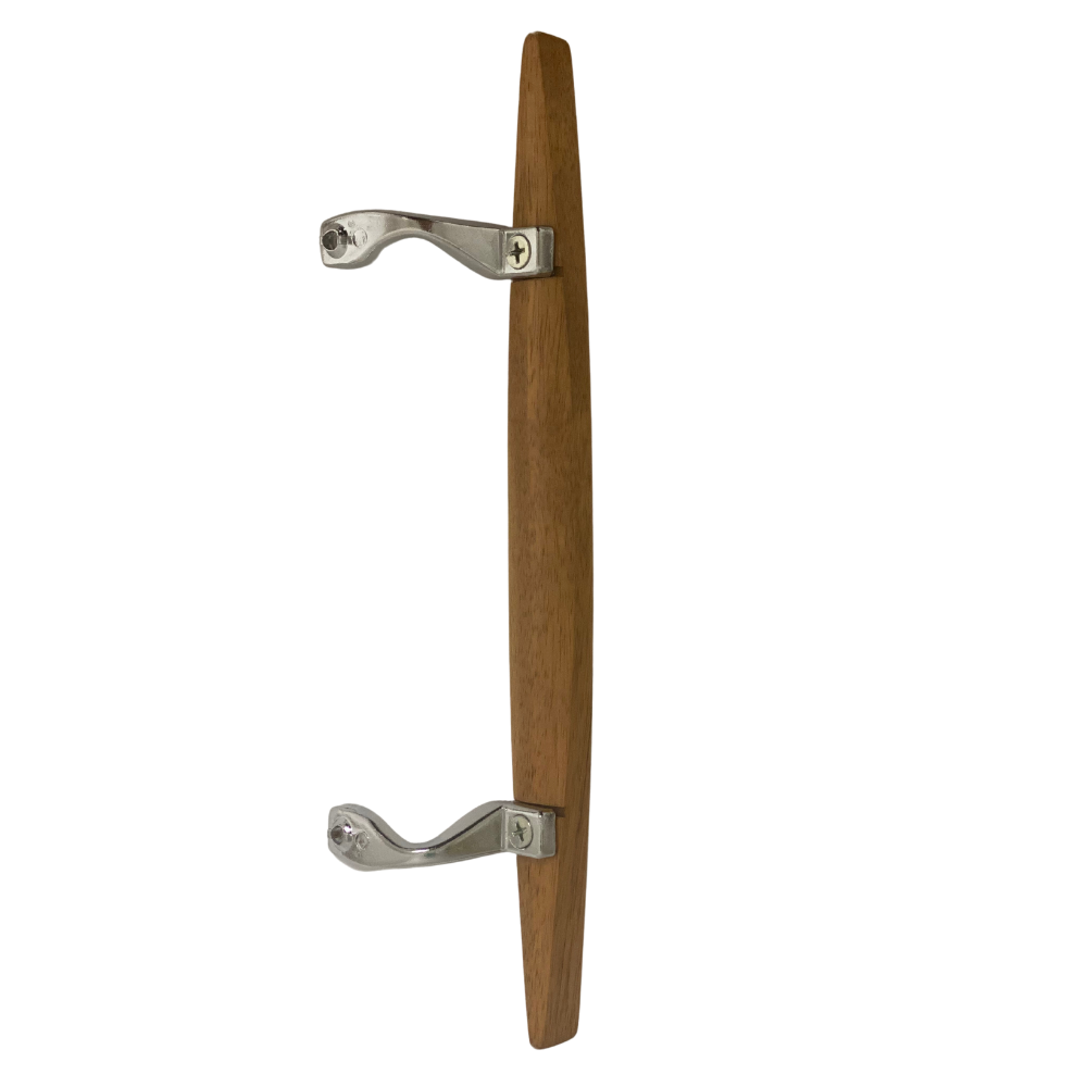 Canoe Style Wooden Sliding Door Handle | Stylish Sliding Glass Patio Door Handle Replacement Door Hardware and Repair | Door Handle Replacement - Garage and Sliding Door Hardware