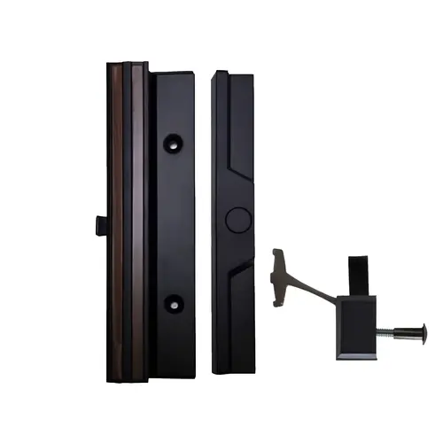 Sliding Patio Door Handle with 3-15/16" Hole Spacing  (DH-21409) - Garage and Sliding Door Hardware