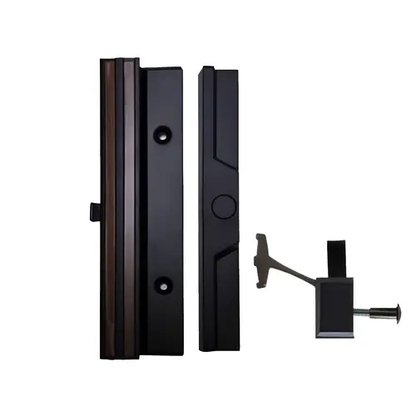 Sliding Patio Door Handle with 3-15/16" Hole Spacing  (DH-21409) - Garage and Sliding Door Hardware