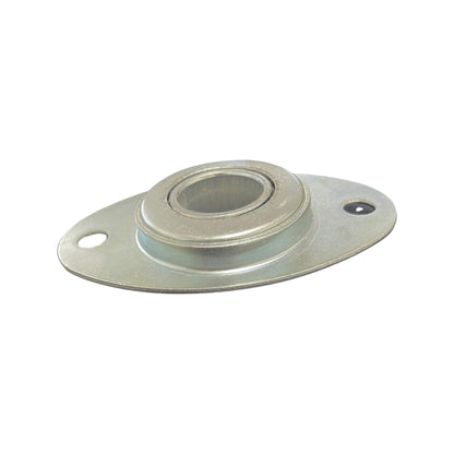 Garage Door Football Bearing, 1 in ID, 3-3/8 in Hole to Hole Dimension, Galvanized Steel Bearing for Garage Doors Repair Replacement - Garage and Sliding Door Hardware
