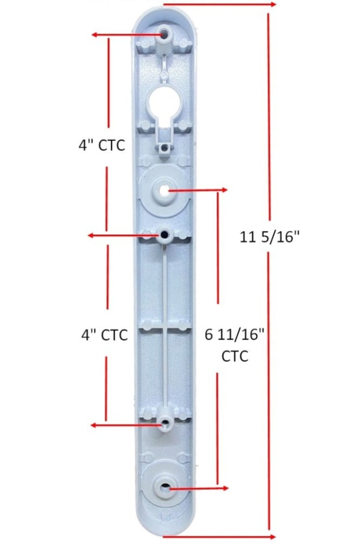 11-5/16" Amesbury Truth Premium Sliding Patio Glass Door Handle Set Grip Dual Pull Winguard ClassicVue Max PGT - Garage and Sliding Door Hardware