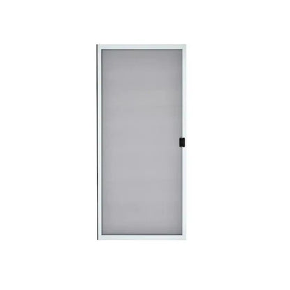 Sliding Patio Screen Door, White (48 in. x 80 in.) - Garage and Sliding Door Hardware