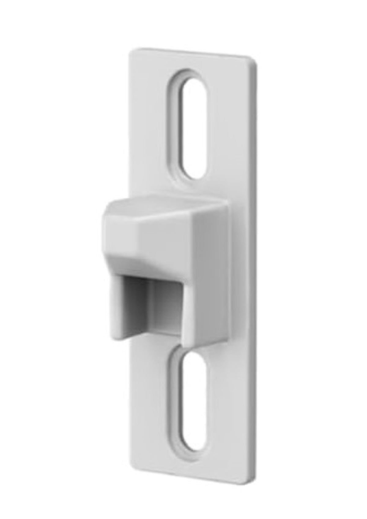 Sliding Door Keeper 1-11/16 In. Mounting Holes | Fix and Repair Glass Door Lock Keeper Replacement - Garage and Sliding Door Hardware