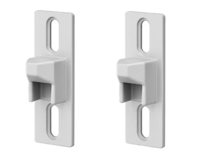 Sliding Door Keeper 1-11/16 In. Mounting Holes | Fix and Repair Glass Door Lock Keeper Replacement - Garage and Sliding Door Hardware