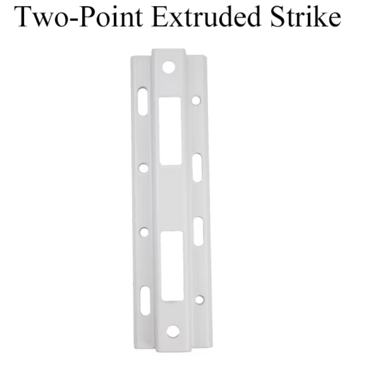 Two-Point Extruded Interlock Sliding Door Striker Keeper 12-459W - Garage and Sliding Door Hardware