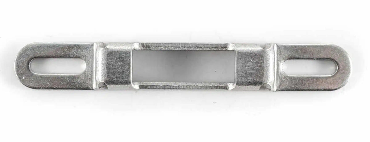 Sliding Glass Door Latch Strike Keeper, 3-1/8" inch Mounting Hole | Keeper Replacement for Patio Glass Door | Fix and Repair Sliding Door - Stainless Steel - Garage and Sliding Door Hardware