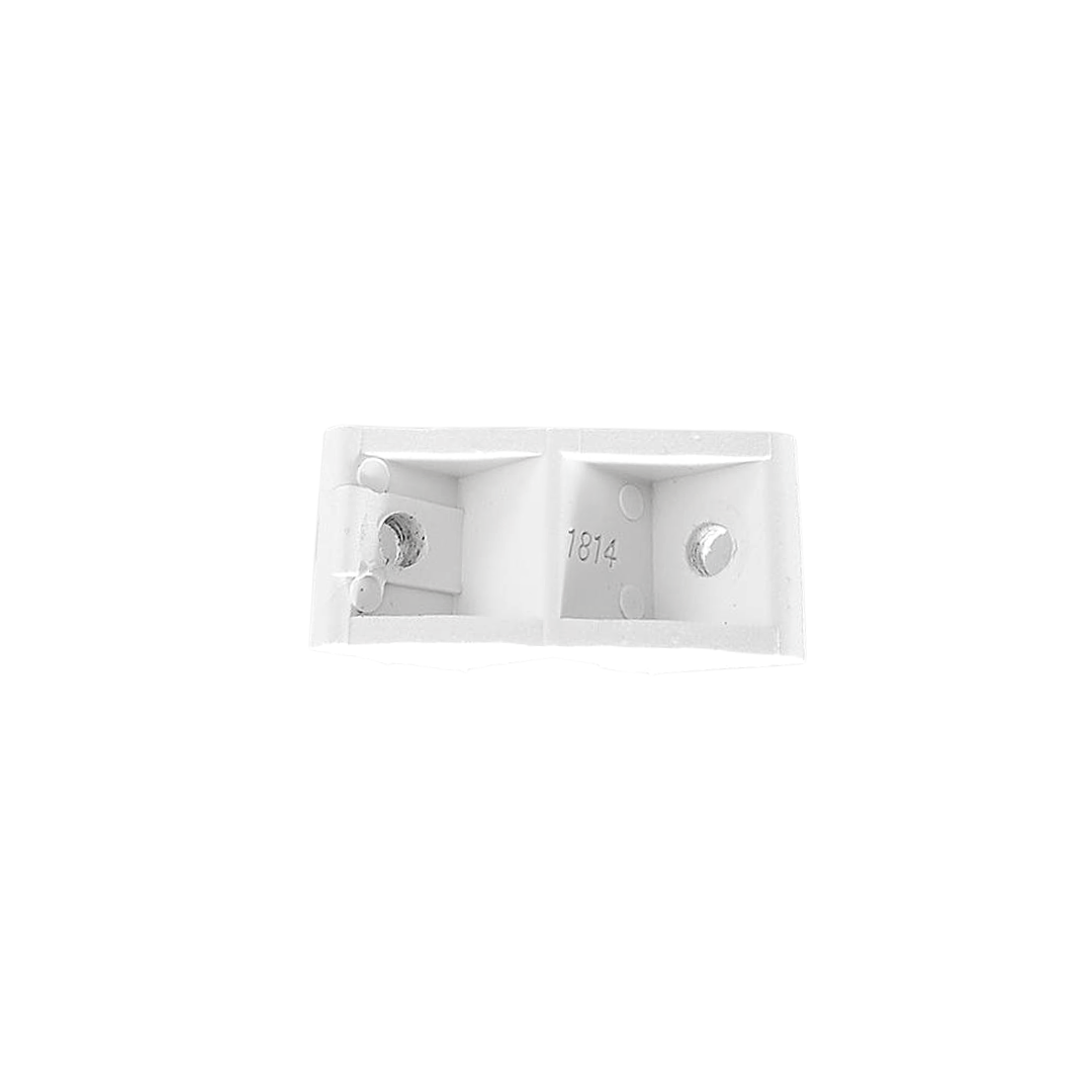 (PDB-33-WH) Stationary Sliding Patio Door Fixed Panel Clip Bracket - Garage and Sliding Door Hardware